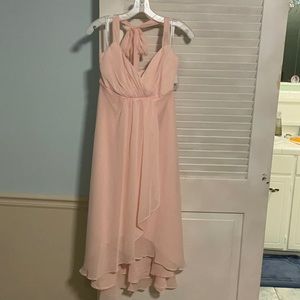 Hi-Low Halter Dress in color Petal size 10
